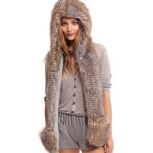 Night Owl Spirithood fur festival furry wear head dress up cozy EDM